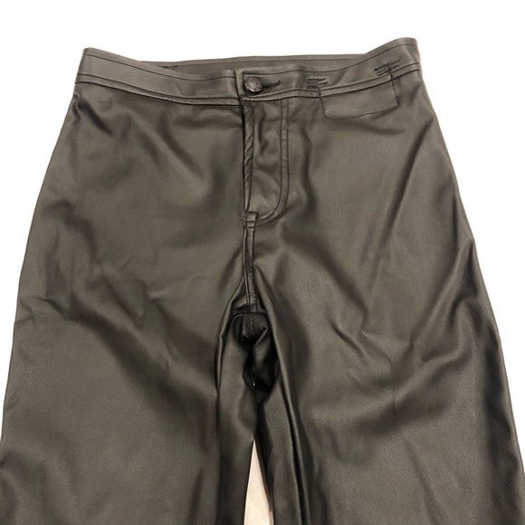 R13 Pants - R13 Black Synthetic Vegan PU Leather Skinny Pants - Made in Italy